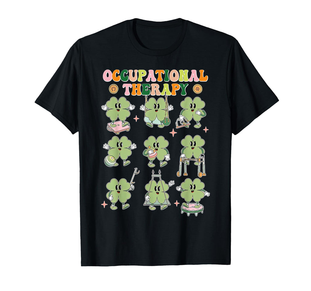 Shamrock Occupational Therapy St T-Shirt - Custom Art Print Unisex - T-Shirt, Sweatshirt, Hoodie