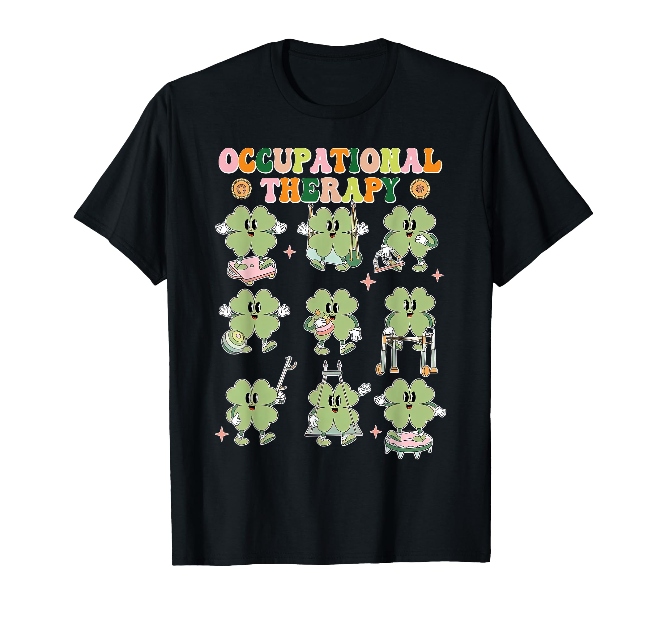 Shamrock Occupational Therapy St T-Shirt - Custom Art Print Unisex - T-Shirt, Sweatshirt, Hoodie