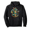 Dragon Reading Book Dragon Enthusiast Hoodie - Custom Art Print Men Women - T-Shirt, Sweatshirt, Hoodie