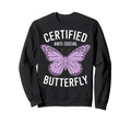 Certified Anti Social Butterfly Sweatshirt - Custom Art Print for Adults - T-Shirt, Sweatshirt, Hoodie