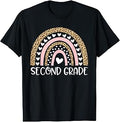 2nd Grade Boho Rainbow Leopard Back to School Teacher Girl T-Shirt Unisex T-shirt, Sweatshirt, Hoodie, Long Sleeve Tee - T-Shirt, Sweatshirt, Hoodie