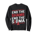 End Shame Stigma Hiv Aids Day Sweatshirt - Casual Everyday Wear Men Women - T-Shirt, Sweatshirt, Hoodie