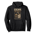 Escape This Reality Bibliophile One Page Hoodie - Trendy Graphic Unisex - T-Shirt, Sweatshirt, Hoodie