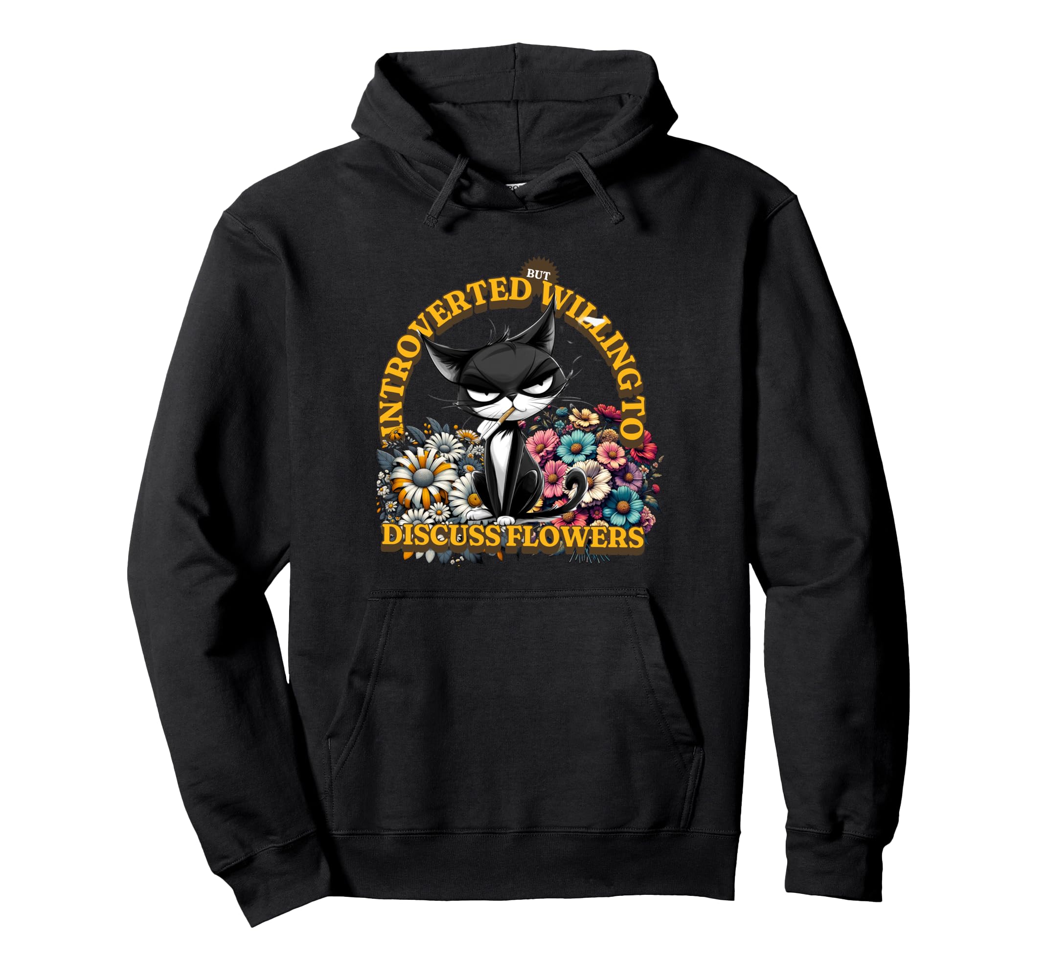 Introverted But Willing To Discuss Hoodie - Novelty Apparel for Adults - T-Shirt, Sweatshirt, Hoodie