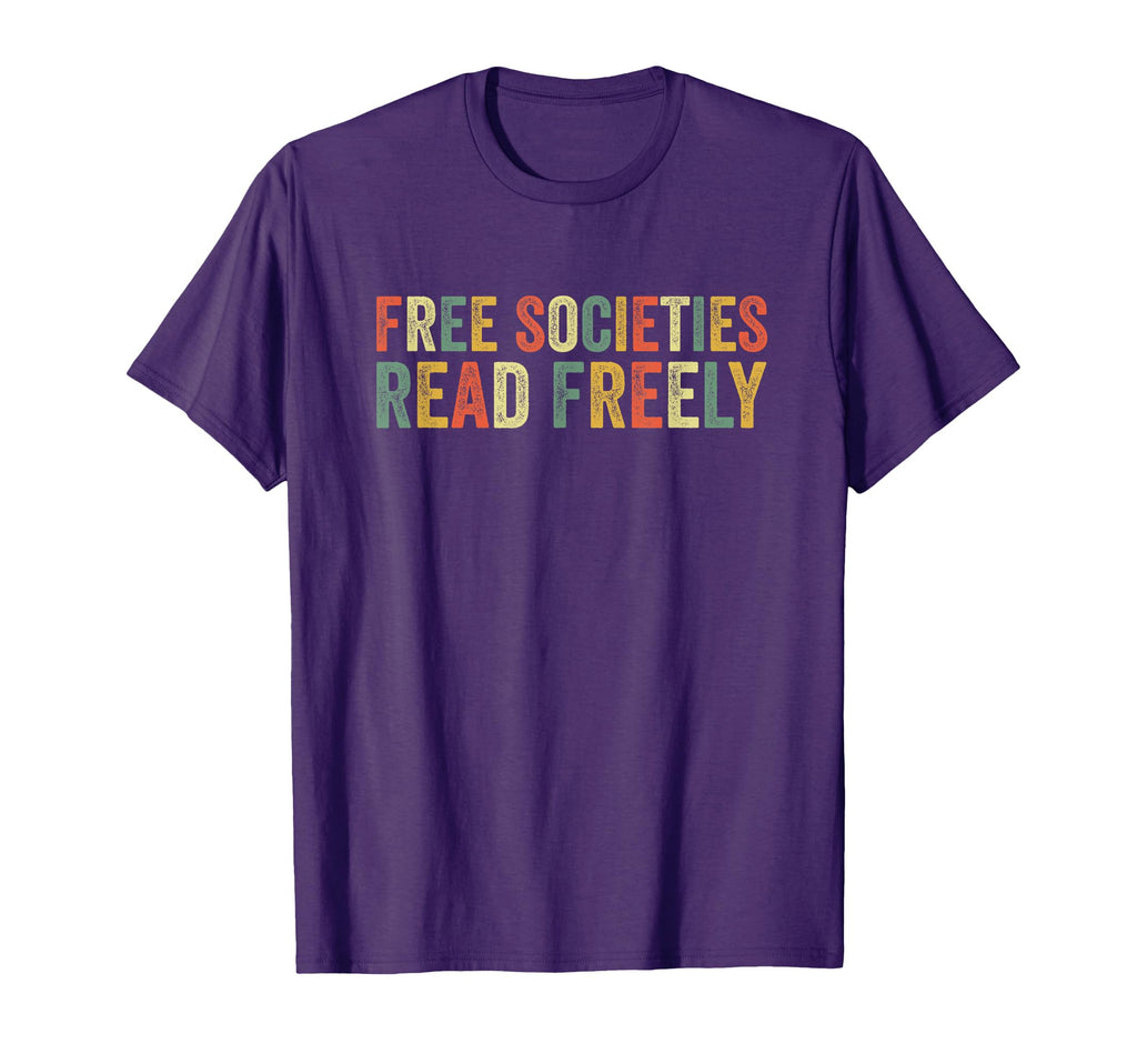 Free Societies Read Freely Bookworm T-Shirt - Custom Art Print for Adults - T-Shirt, Sweatshirt, Hoodie