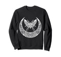 Crescent Moon Moth Goth Horror Sweatshirt - Custom Art Print Men Women - T-Shirt, Sweatshirt, Hoodie