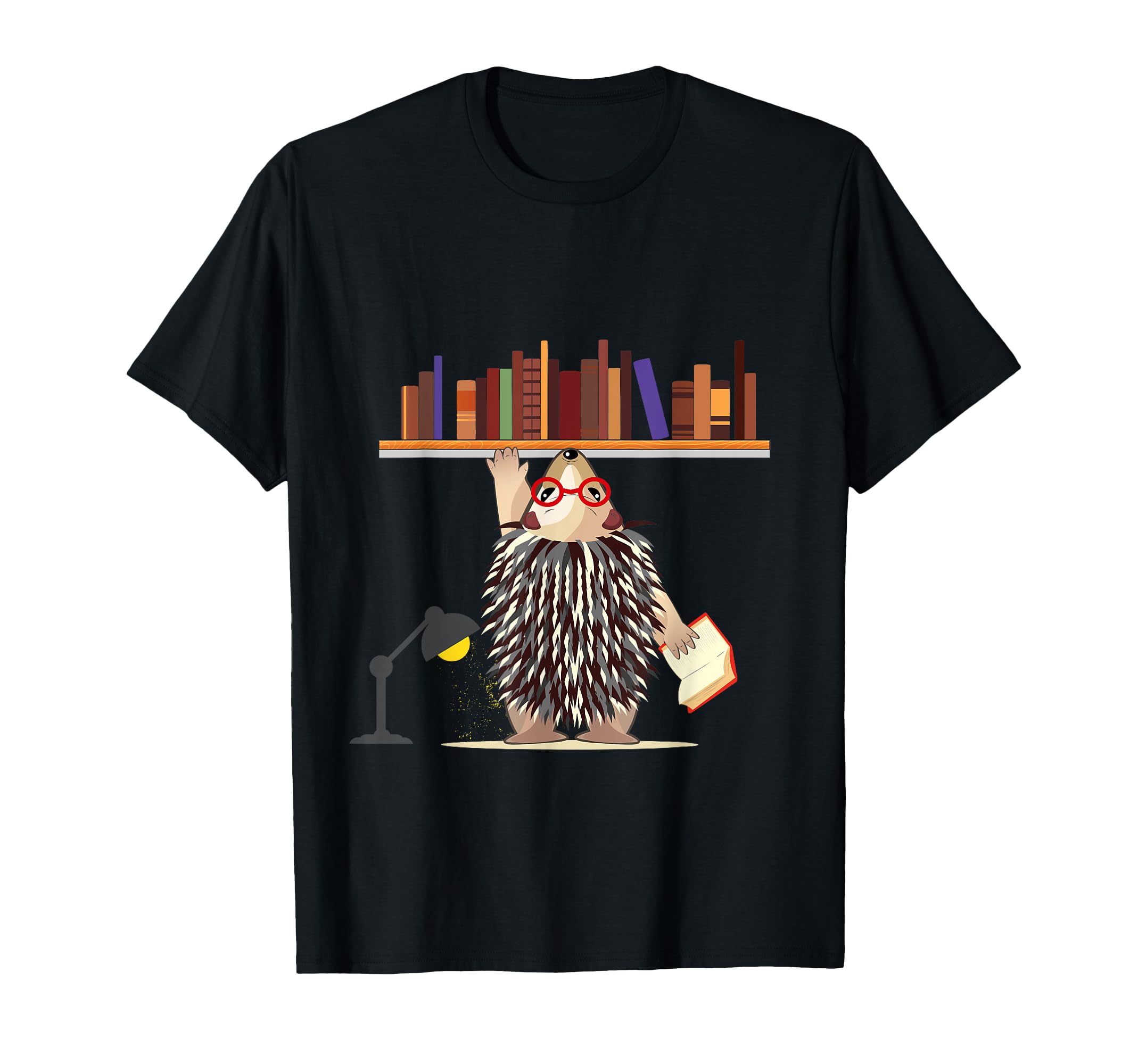 Hedgehog Book Nerd T-Shirt - Streetwear Style Unisex - T-Shirt, Sweatshirt, Hoodie