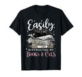 Easily Distracted Cats And Books T-Shirt - Unique Graphic for Adults - T-Shirt, Sweatshirt, Hoodie