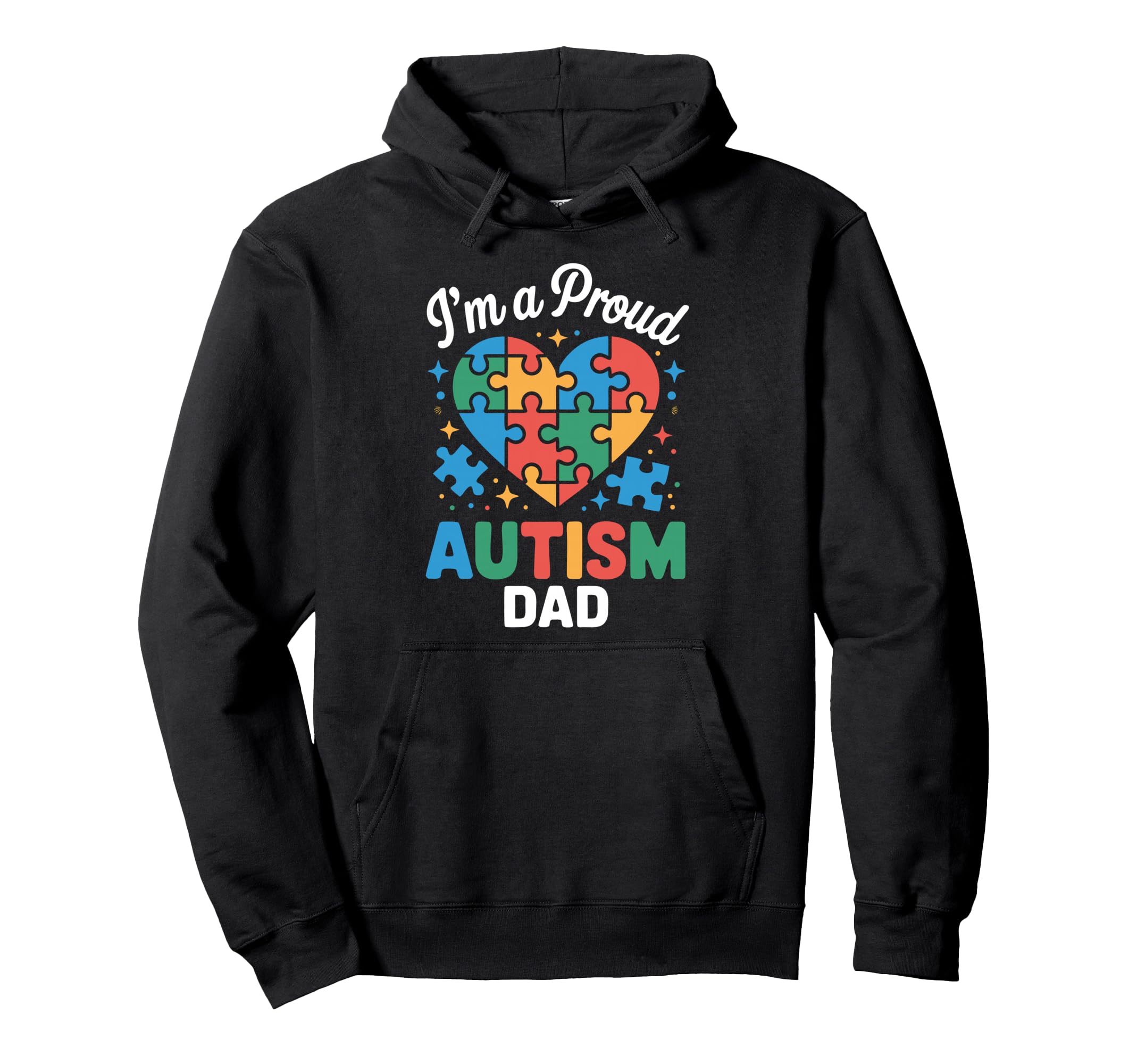 Proud Autism Dad Father Autistic Child Hoodie - Aesthetic Graphic Unisex - T-Shirt, Sweatshirt, Hoodie
