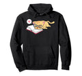 Bookworm Cat Book I Love Reading Reader Hoodie - Custom Art Print Unisex - T-Shirt, Sweatshirt, Hoodie