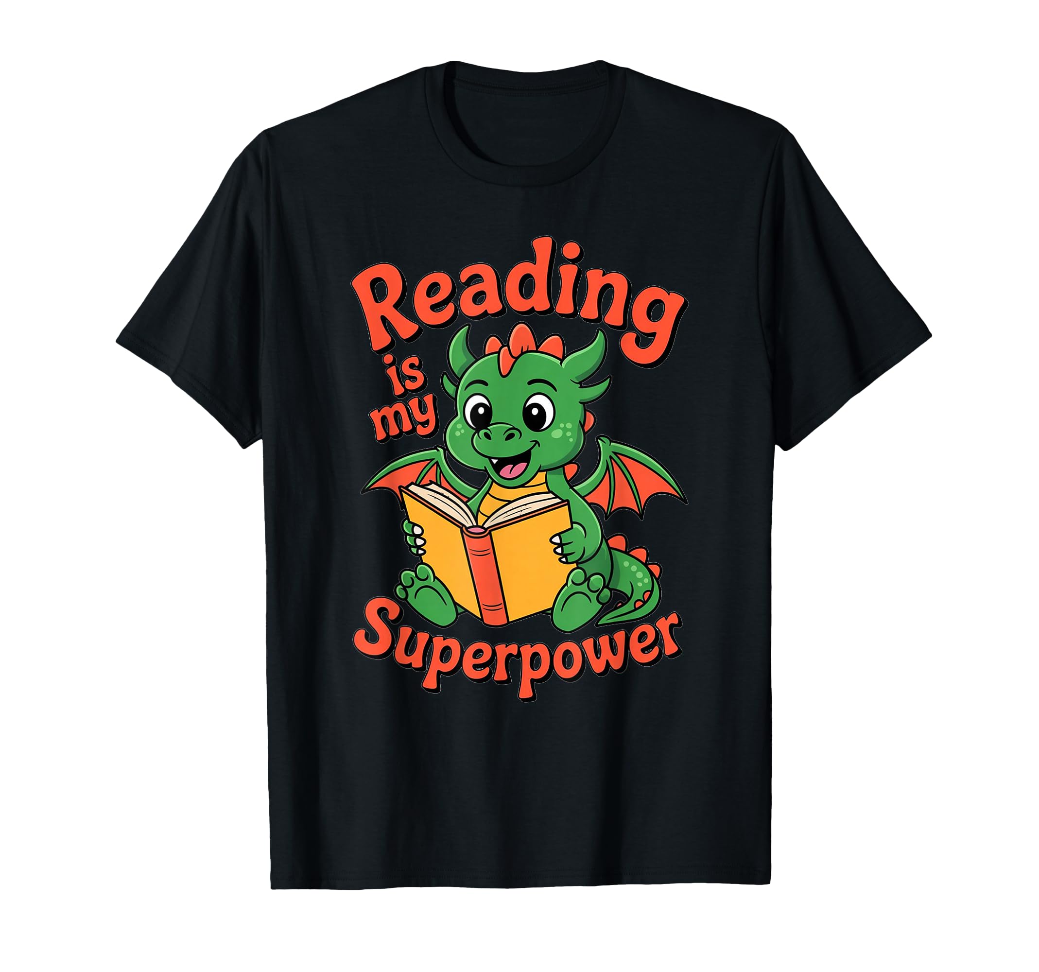Reading Is My Superpower Dragon Book T-Shirt - Unique Graphic for Adults - T-Shirt, Sweatshirt, Hoodie