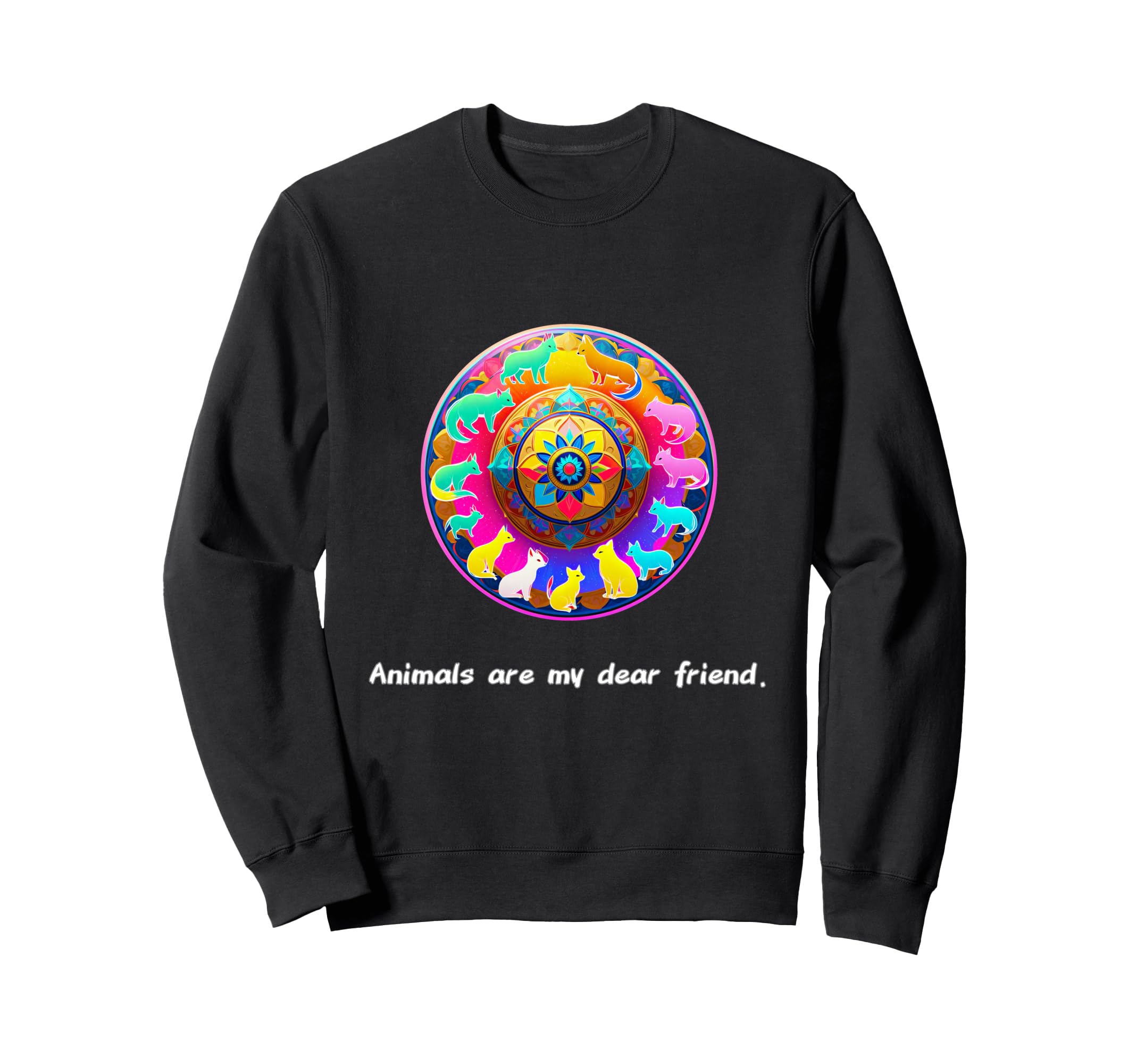 Animals Are My Best Friends Sweatshirt - Minimalist Print for Adults - T-Shirt, Sweatshirt, Hoodie