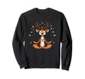Meditation Deer Yoga Pose Sweatshirt - Streetwear Style for Adults - T-Shirt, Sweatshirt, Hoodie