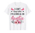 I Cant Keep Calm Im Gonna Be Auntie T-Shirt - Minimalist Print for Adults - T-Shirt, Sweatshirt, Hoodie
