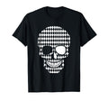 Bipolar Checkered Skull Skeleton T-Shirt - Custom Art Print Men Women - T-Shirt, Sweatshirt, Hoodie