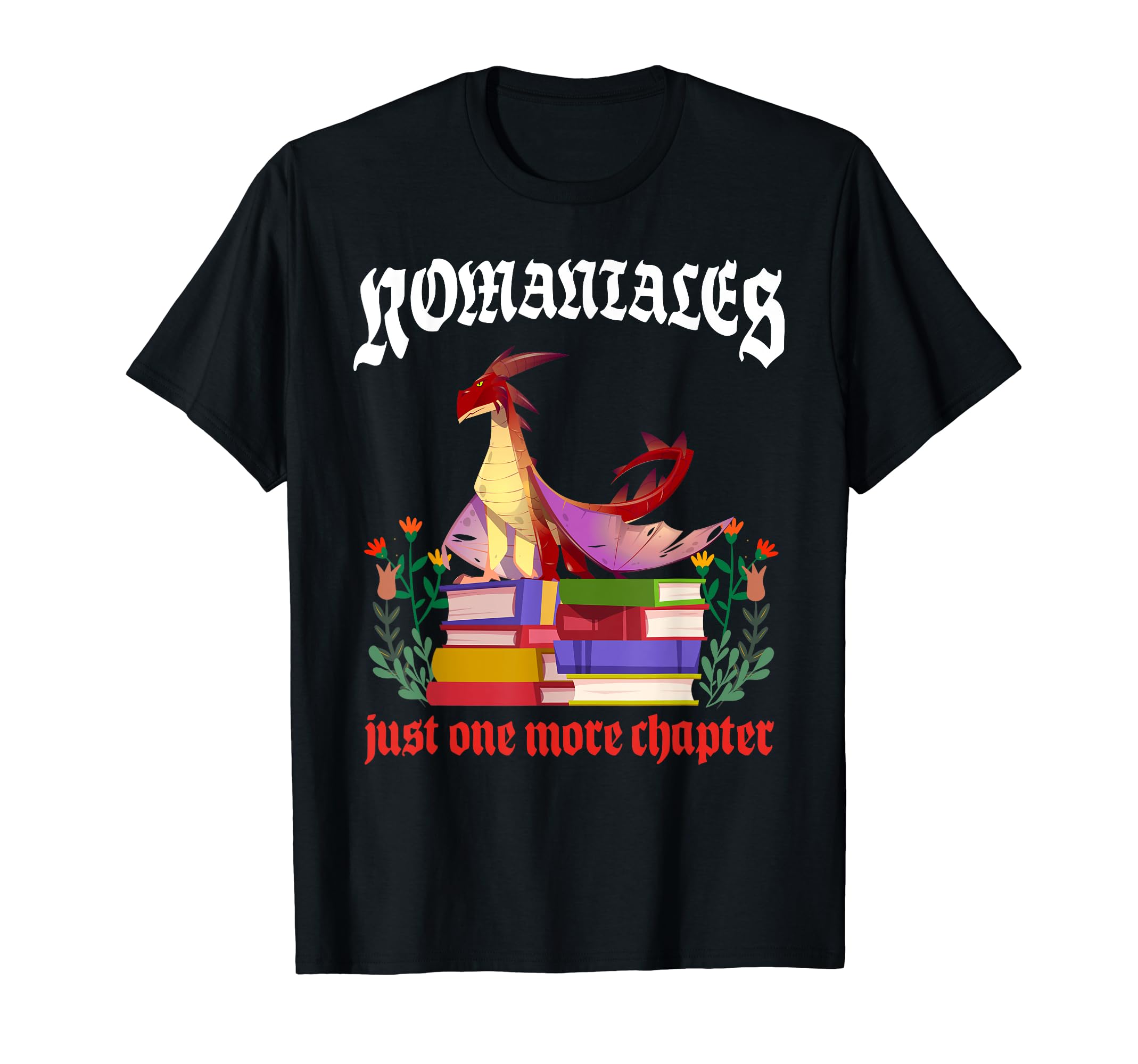 Romantales Dragon Books Chapter Magic T-Shirt - Custom Art Print Men Women - T-Shirt, Sweatshirt, Hoodie