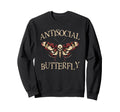 Antisocial Butterfly Gift Hoodie - Streetwear Style Unisex - T-Shirt, Sweatshirt, Hoodie