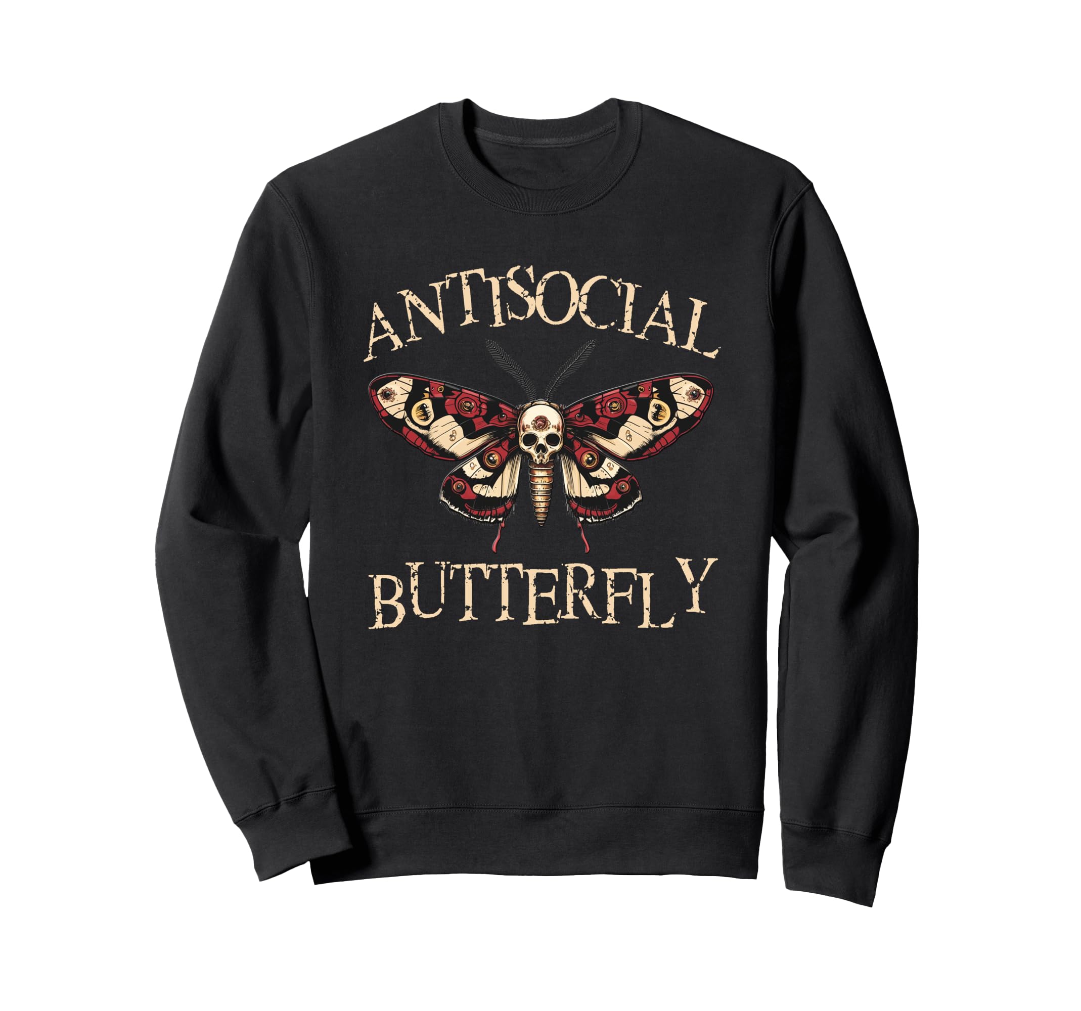 Antisocial Butterfly Gift Hoodie - Streetwear Style Unisex - T-Shirt, Sweatshirt, Hoodie