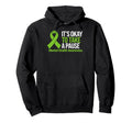 Funny Take Pause Ribbon Mental Health Hoodie - Casual Everyday Wear Unisex - T-Shirt, Sweatshirt, Hoodie