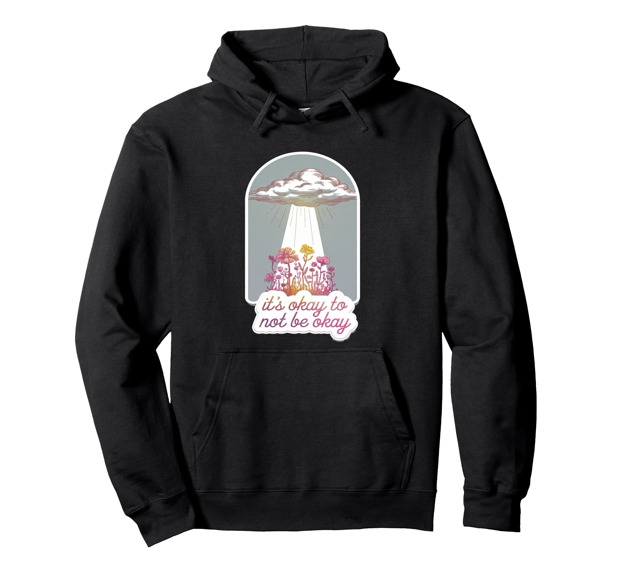Its Okay To Not Be Okay Mental Health Hoodie - Minimalist Print for Adults - T-Shirt, Sweatshirt, Hoodie