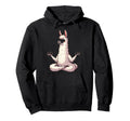 Meditation Llama Yoga Pose Relaxing Hoodie - Aesthetic Graphic Men Women - T-Shirt, Sweatshirt, Hoodie