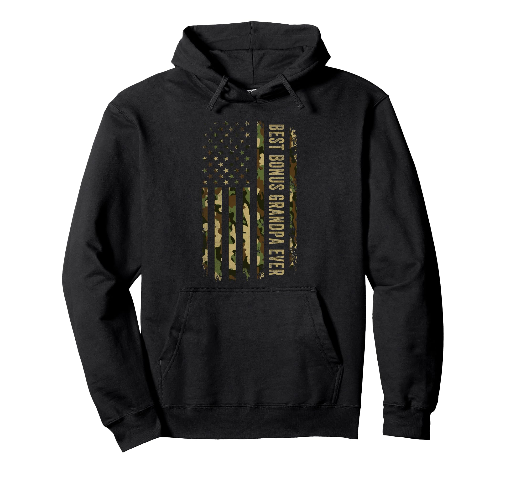 Best Bonus Grandpa Ever American Usa Hoodie - Streetwear Style Men Women - T-Shirt, Sweatshirt, Hoodie