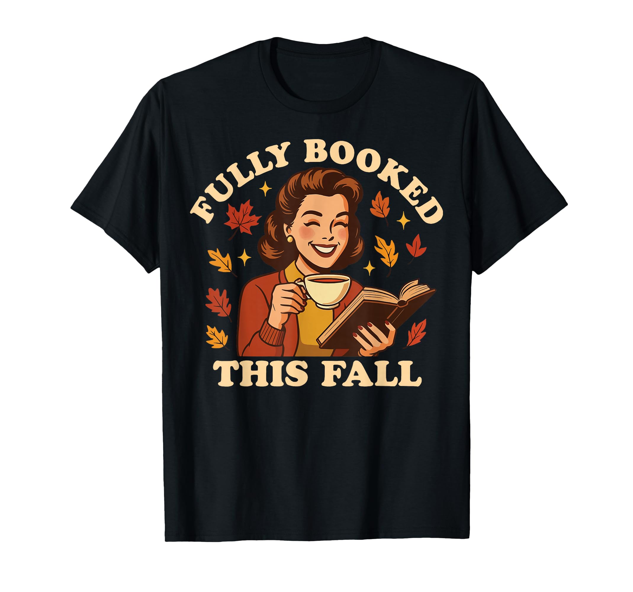 Autumn Bibliophile Book Bookworm Reading T-Shirt - Minimalist Print Unisex - T-Shirt, Sweatshirt, Hoodie