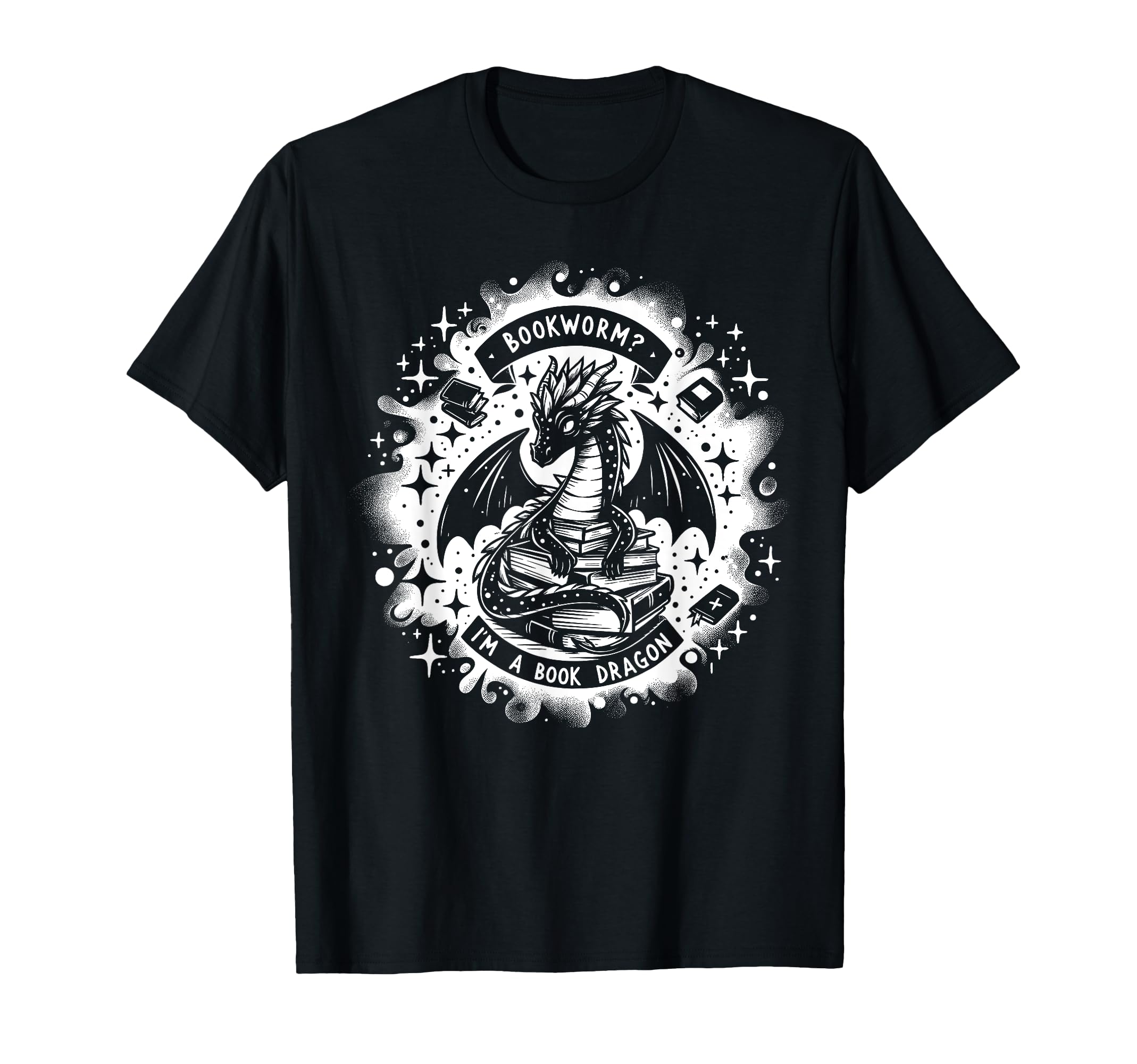Bookworm Im Book Dragon Funny T-Shirt - Casual Everyday Wear for Adults - T-Shirt, Sweatshirt, Hoodie