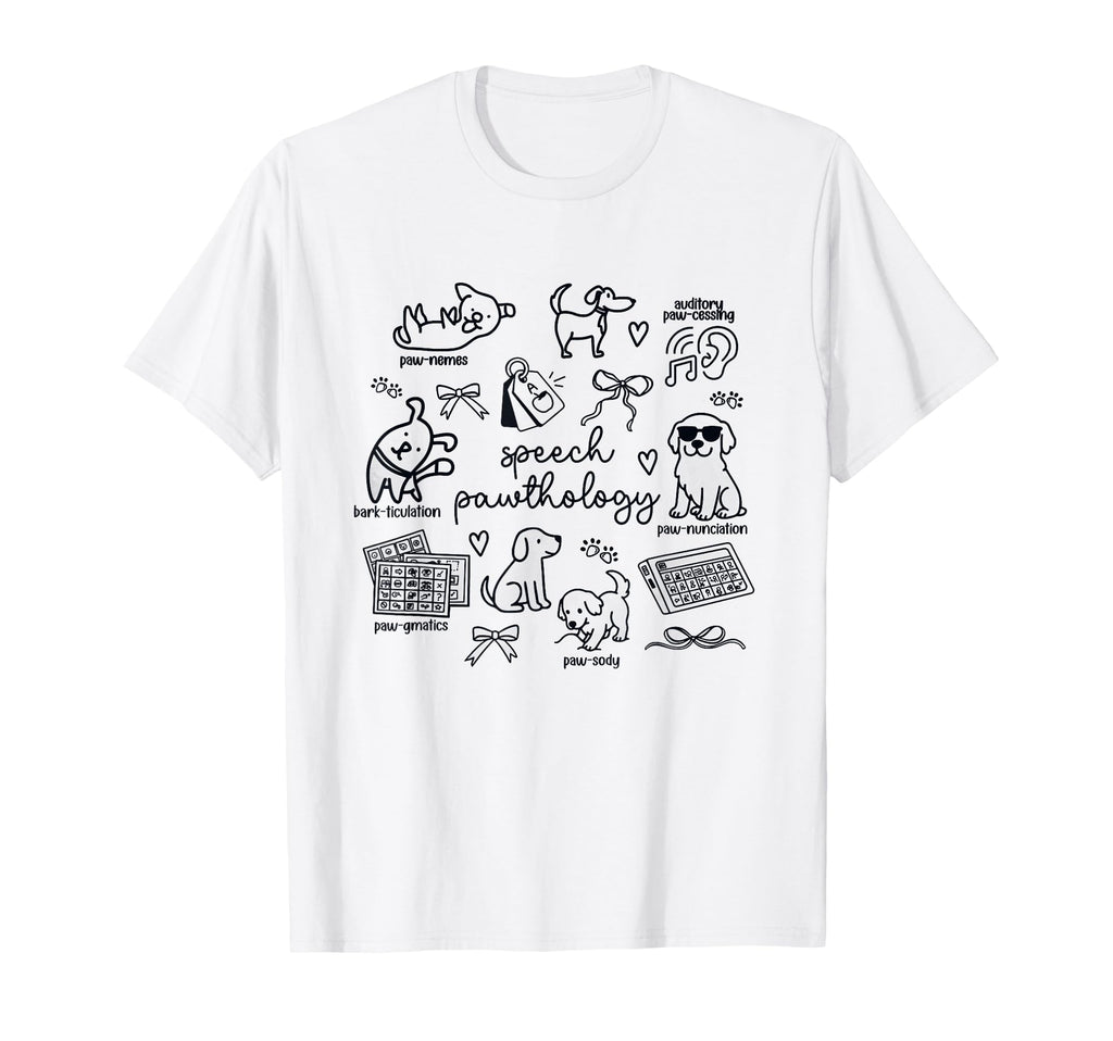 Dogs Speech Pathology Language T-Shirt - Custom Art Print for Adults - T-Shirt, Sweatshirt, Hoodie