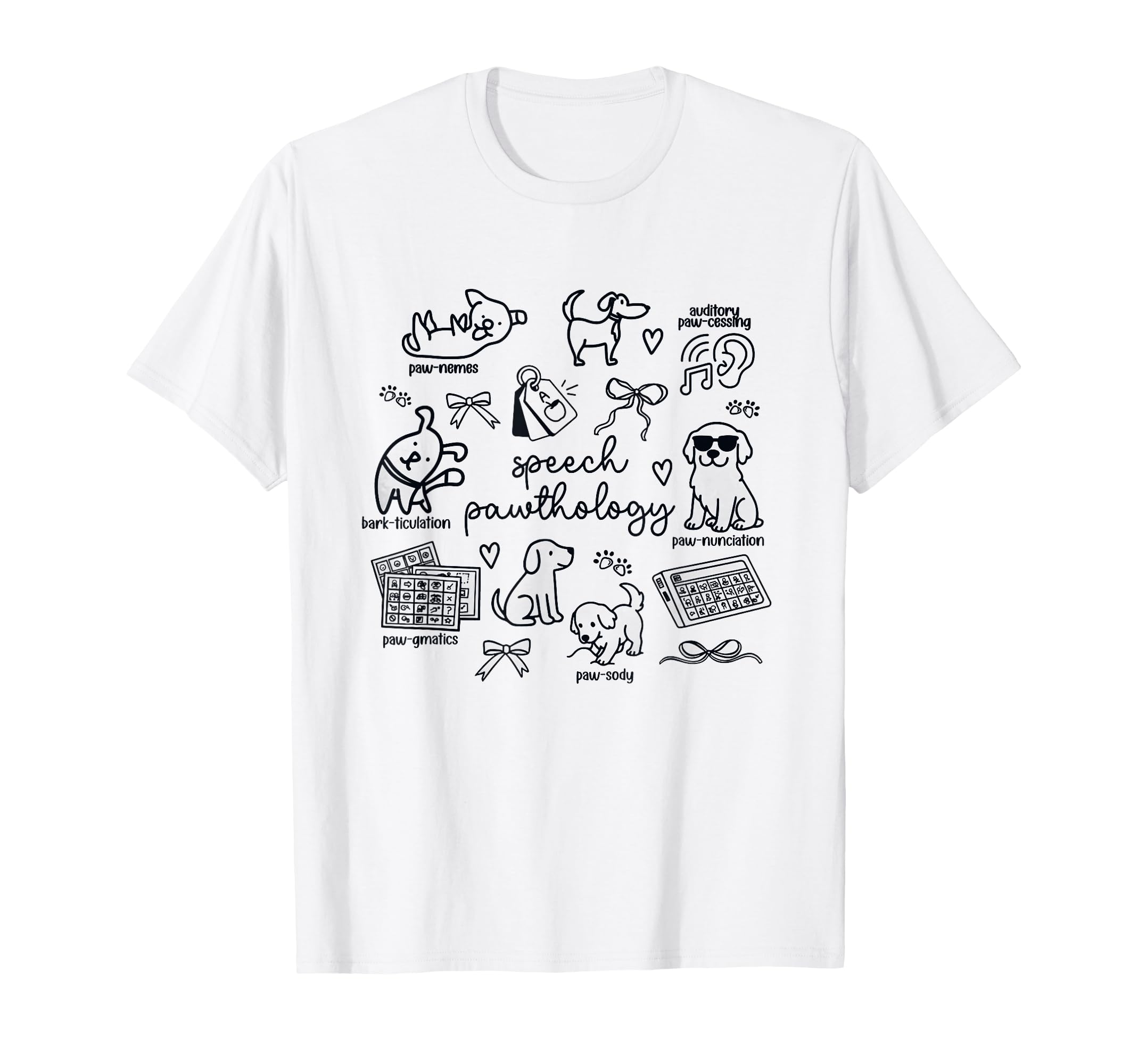 Dogs Speech Pathology Language T-Shirt - Custom Art Print for Adults - T-Shirt, Sweatshirt, Hoodie