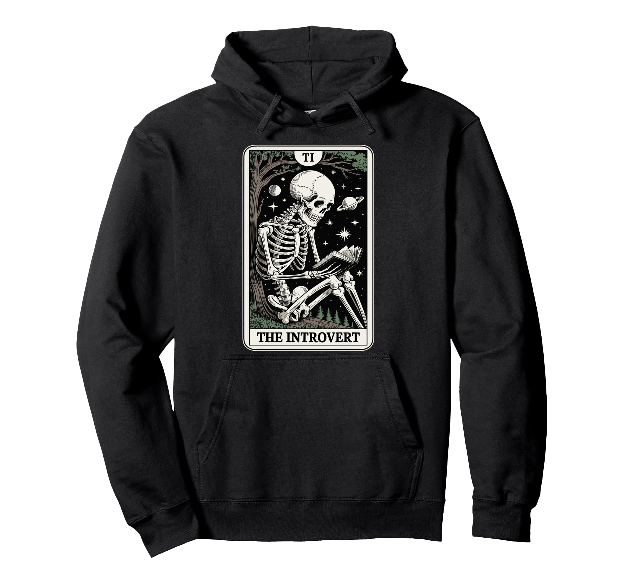 Introvert Tarot Indoorsy Antisocial Hoodie - Streetwear Style Unisex - T-Shirt, Sweatshirt, Hoodie