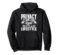 Antisocial Privacy Isnt Just Right Hoodie - Custom Art Print Men Women - T-Shirt, Sweatshirt, Hoodie
