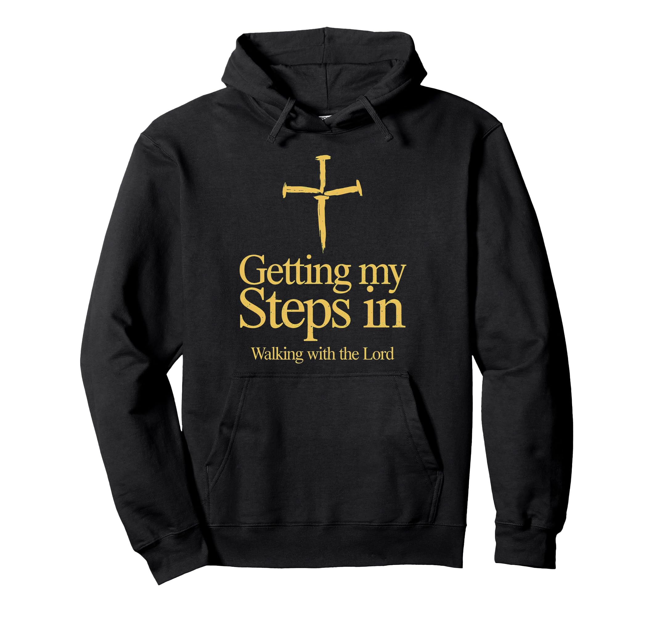 Getting My Steps Walking Lord Cross Hoodie - Minimalist Print Men Women - T-Shirt, Sweatshirt, Hoodie