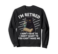 Relaxing Black Cat Book And Sweatshirt - Fun Novelty Design for Adults - T-Shirt, Sweatshirt, Hoodie