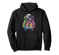 Space Astronaut Reading Colorful Hoodie - Streetwear Style for Adults - T-Shirt, Sweatshirt, Hoodie