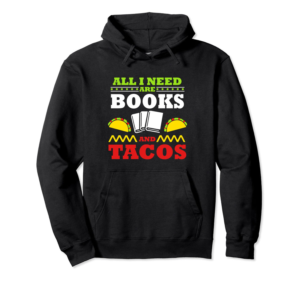 Book Nerd Taco Lover Reader Hoodie - Casual Everyday Wear for Adults - T-Shirt, Sweatshirt, Hoodie