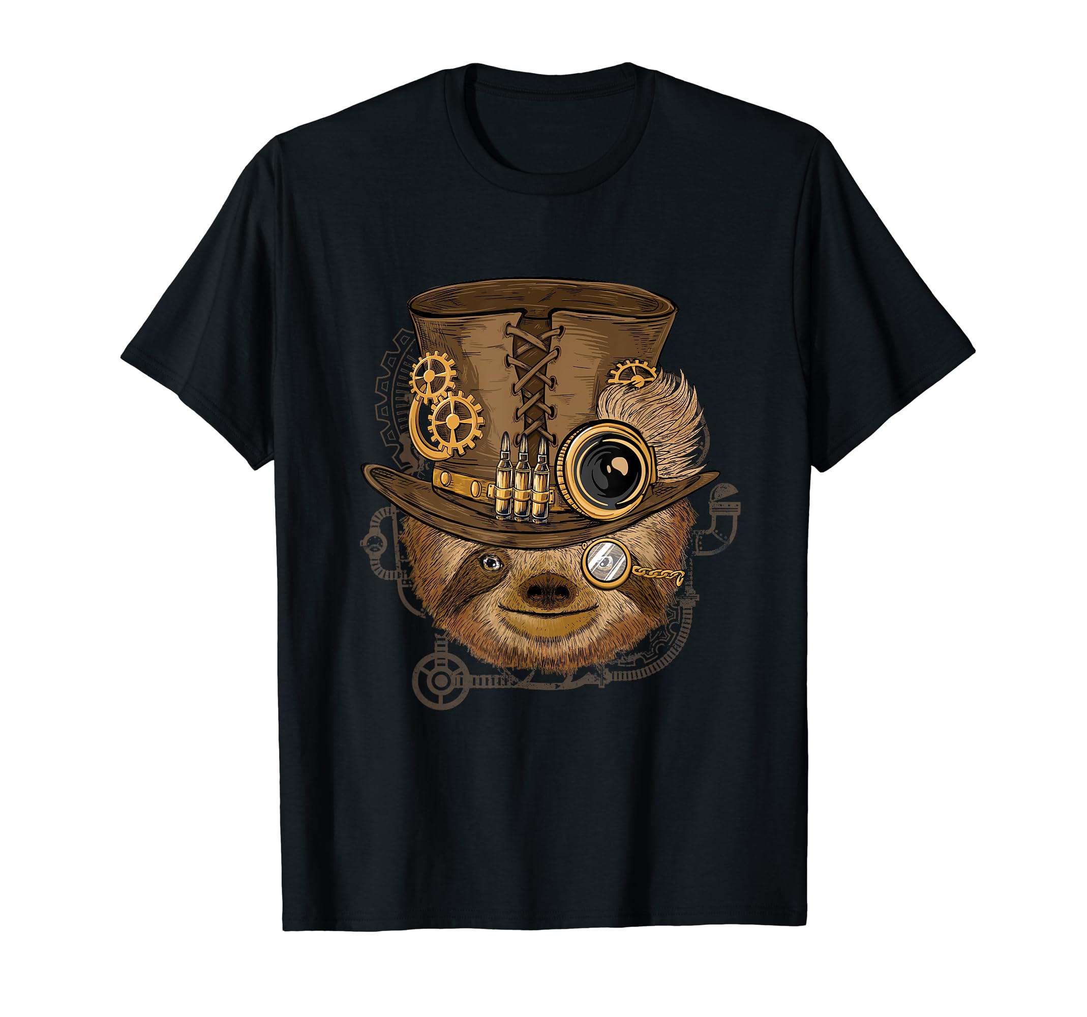 Steampunk Sloth Zookeeper Zoo Animal T-Shirt - Streetwear Style for Adults - T-Shirt, Sweatshirt, Hoodie