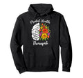 Mental Health Therapist Flowers Mental Hoodie - Unique Graphic for Adults - T-Shirt, Sweatshirt, Hoodie