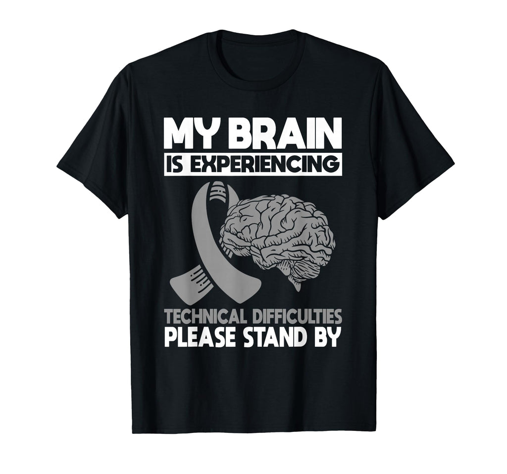 Brain Cancer Warrior Chemo Gray T-Shirt - Streetwear Style for Adults - T-Shirt, Sweatshirt, Hoodie