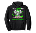 Elephant I Wear Green Mental Health Hoodie - Streetwear Style Unisex - T-Shirt, Sweatshirt, Hoodie