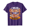 I Wear Orange Adhd Awareness Adhd T-Shirt - Trendy Graphic Men Women - T-Shirt, Sweatshirt, Hoodie