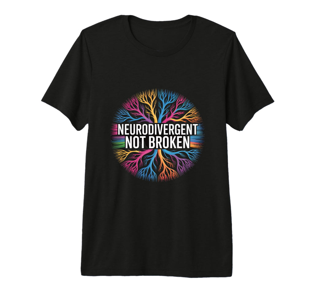 Neurodivergent Not Broken Tri Blend T-Shirt - Trendy Graphic for Adults - T-Shirt, Sweatshirt, Hoodie