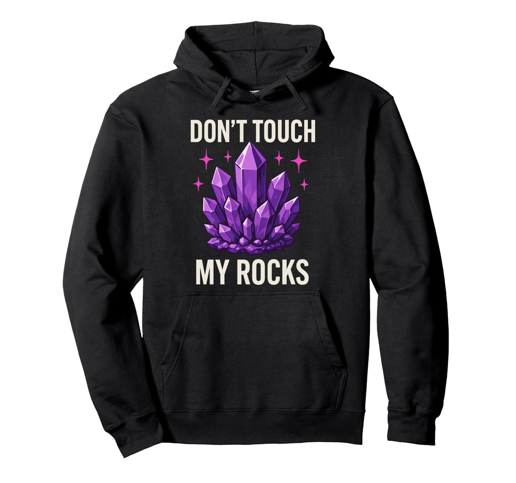 Amethyst Addict Healing Crystal Energy Hoodie - Custom Art Print Men Women - T-Shirt, Sweatshirt, Hoodie