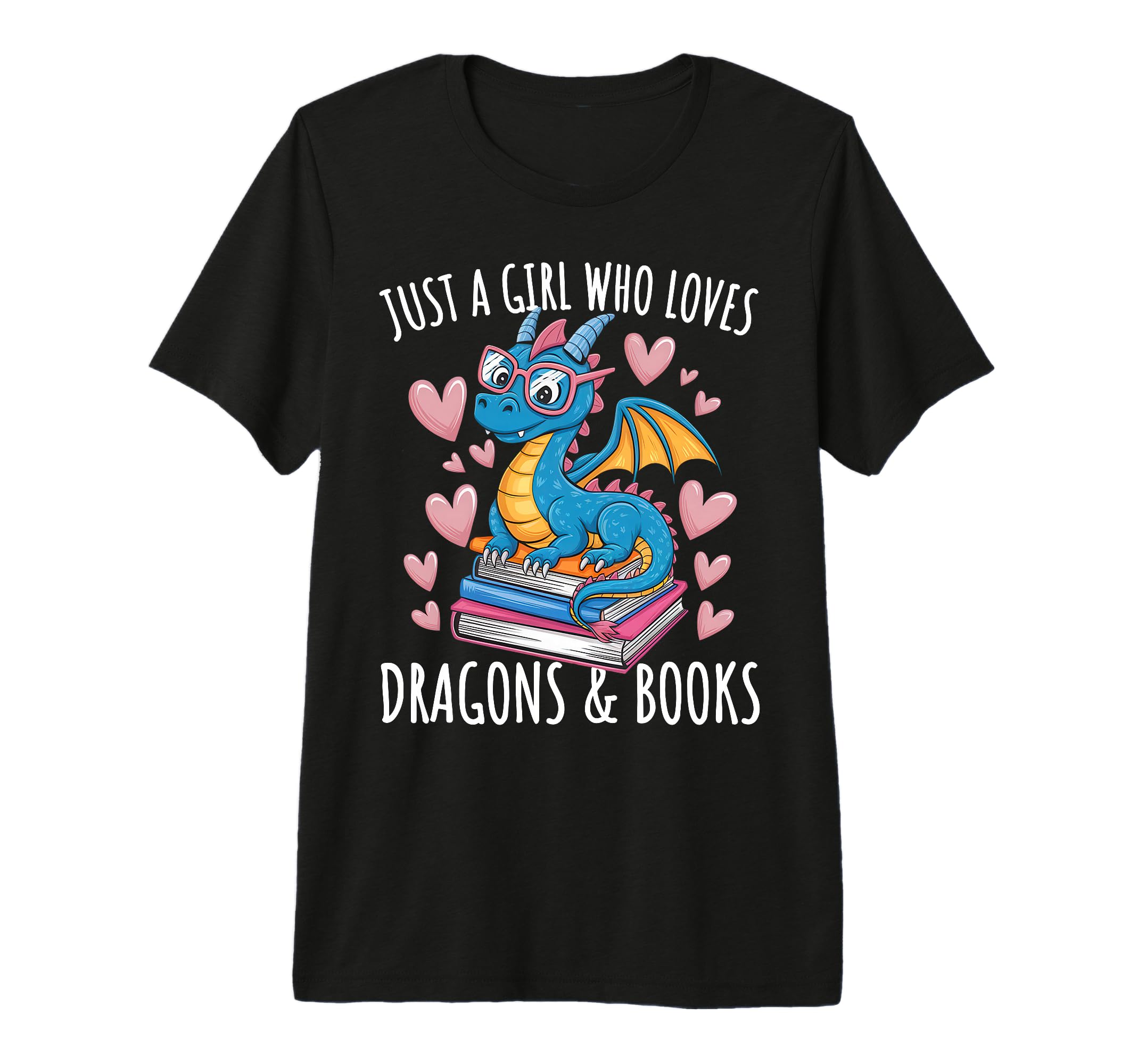 Just Who Loves Dragons And Books Reading T-Shirt - Trendy Graphic Unisex - T-Shirt, Sweatshirt, Hoodie