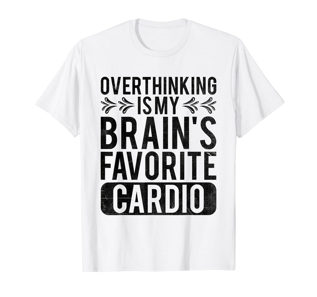Overthinking Overthinker Funny T-Shirt - Minimalist Print for Adults - T-Shirt, Sweatshirt, Hoodie