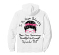 To Person Behind Me You Are Amazing Hoodie - Minimalist Print for Adults - T-Shirt, Sweatshirt, Hoodie