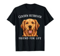 Golden Retriever Friend Life Dog T-Shirt - Custom Art Print for Adults - T-Shirt, Sweatshirt, Hoodie