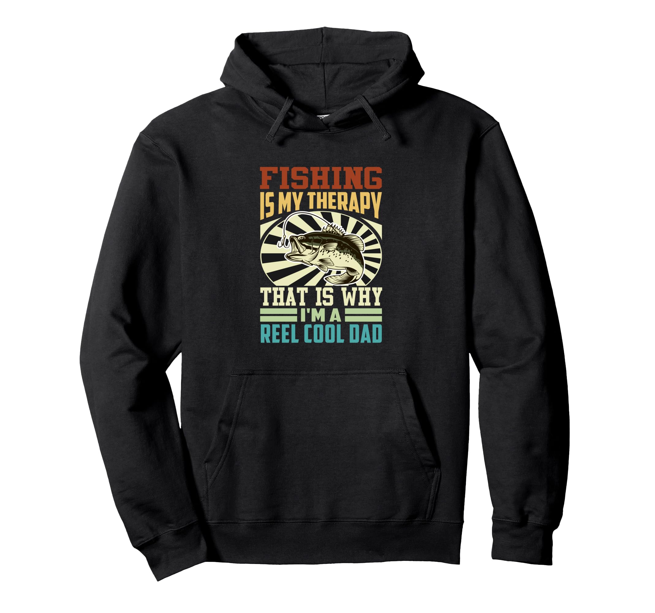 Fishing Is My Therapy That Is Why Im Reel Hoodie - Graphic Print Men Women - T-Shirt, Sweatshirt, Hoodie