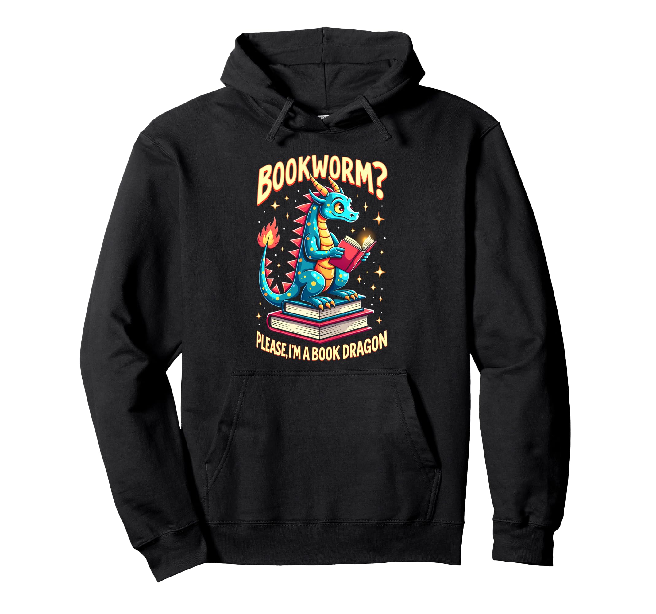 Bookworm Please Im Book Dragon Hoodie - Novelty Apparel Men Women - T-Shirt, Sweatshirt, Hoodie
