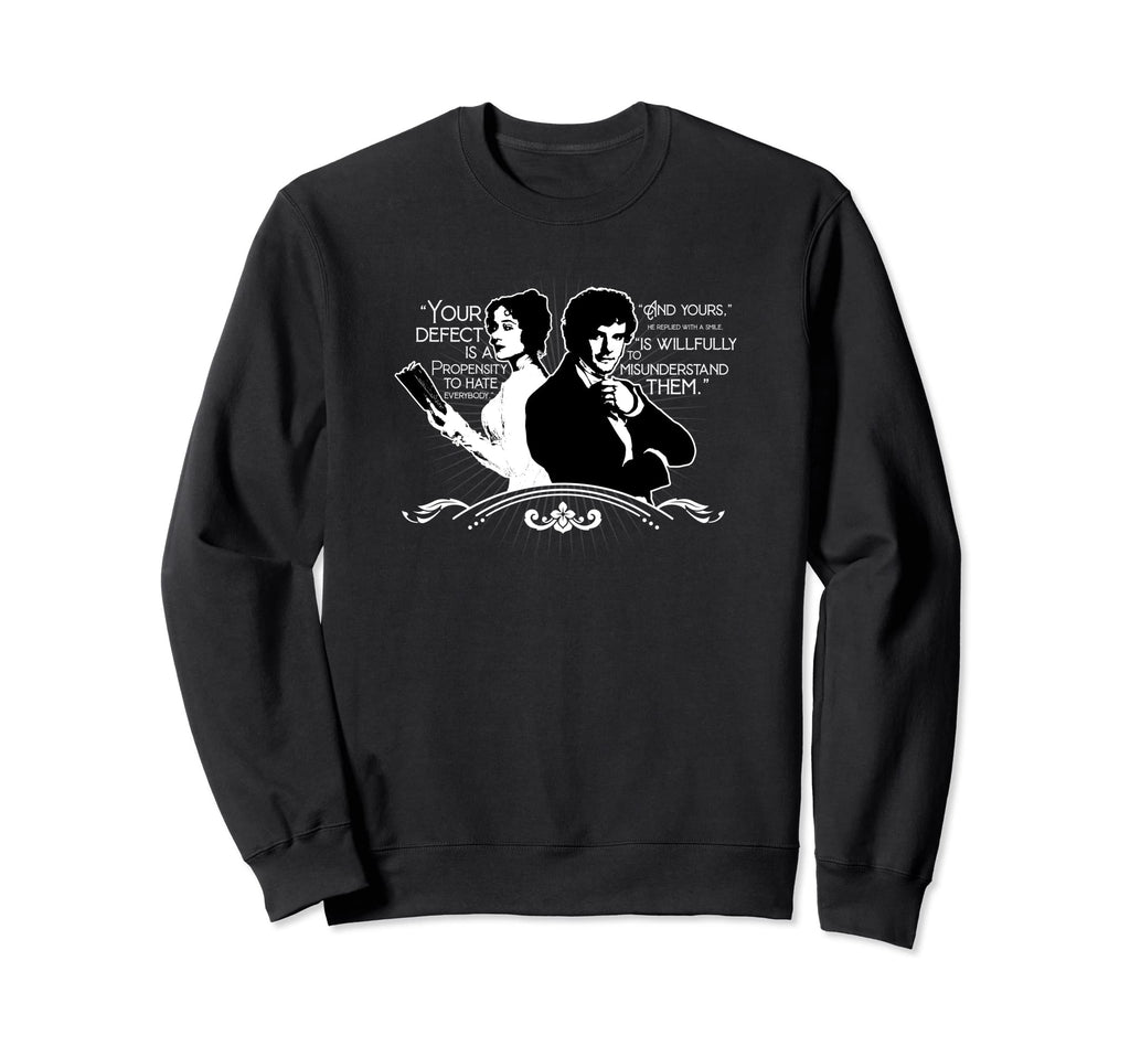 Elizabeth Mr Darcy Literature Books Sweatshirt - Graphic Print Unisex - T-Shirt, Sweatshirt, Hoodie